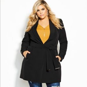 City Chic Sleek Trench Coat